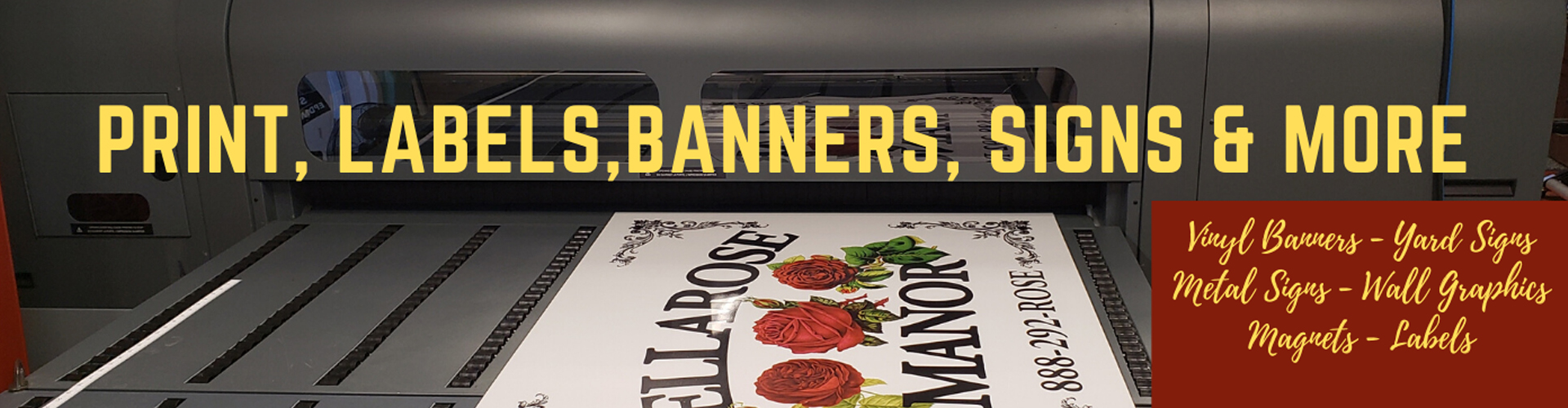 Wide Format Metal Sign